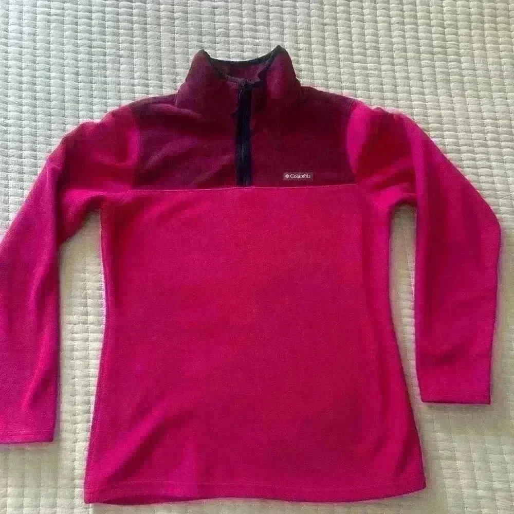 Women’s Columbia Glacial Pullover - Medium - Pink & Burgundy